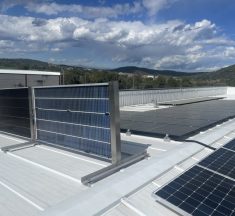 Test: Vertical rooftop solar PV array based on conventional panels